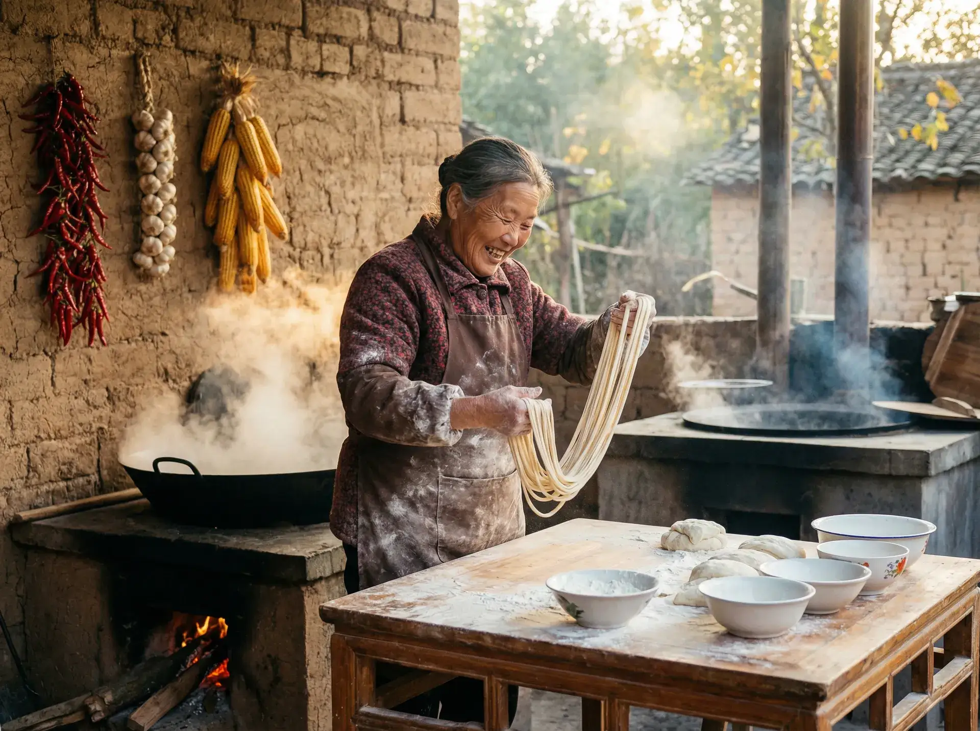 农家大嫂手擀面 - 暖暖 免费 视频 在线观看6 乡村美食